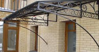Кованные навесы к дому в Красноярске по доступной цене | Производственно-Строительной Компании «Архитек» от 2048 рублей